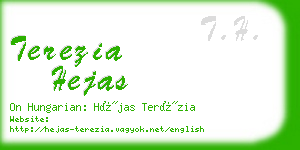 terezia hejas business card